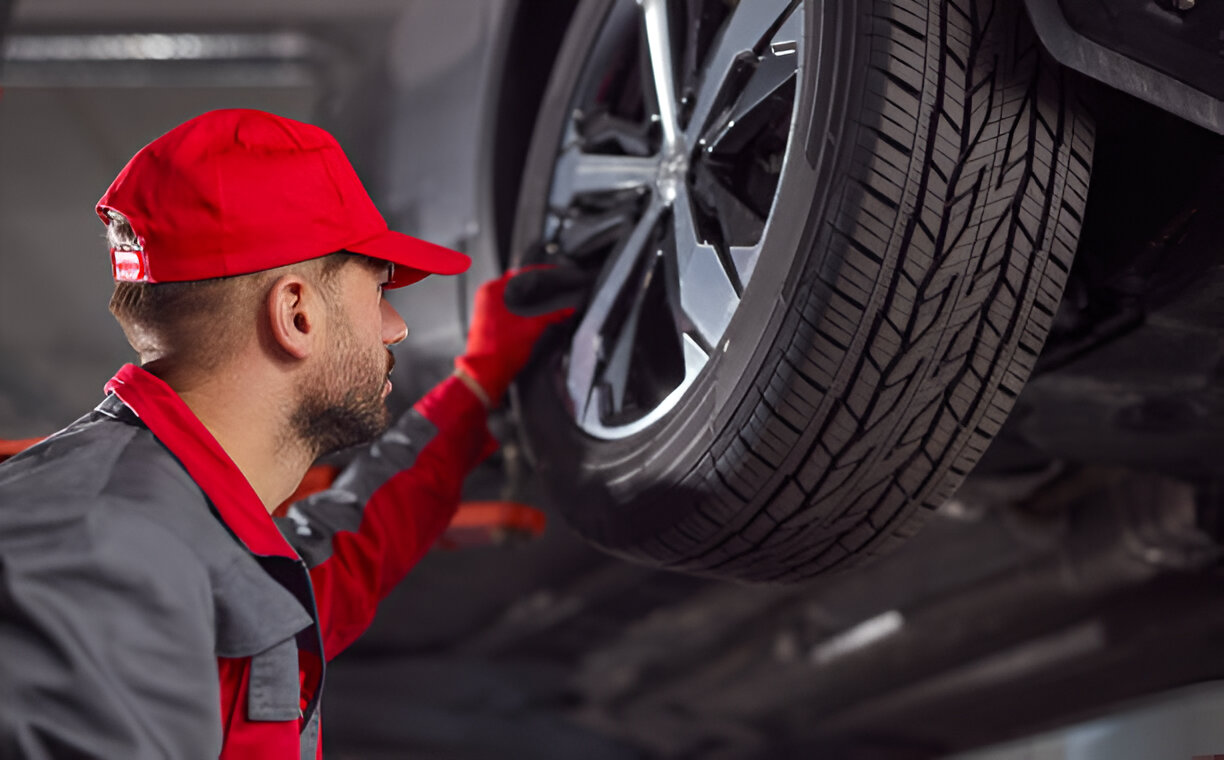 Tire installation and wheel alignment